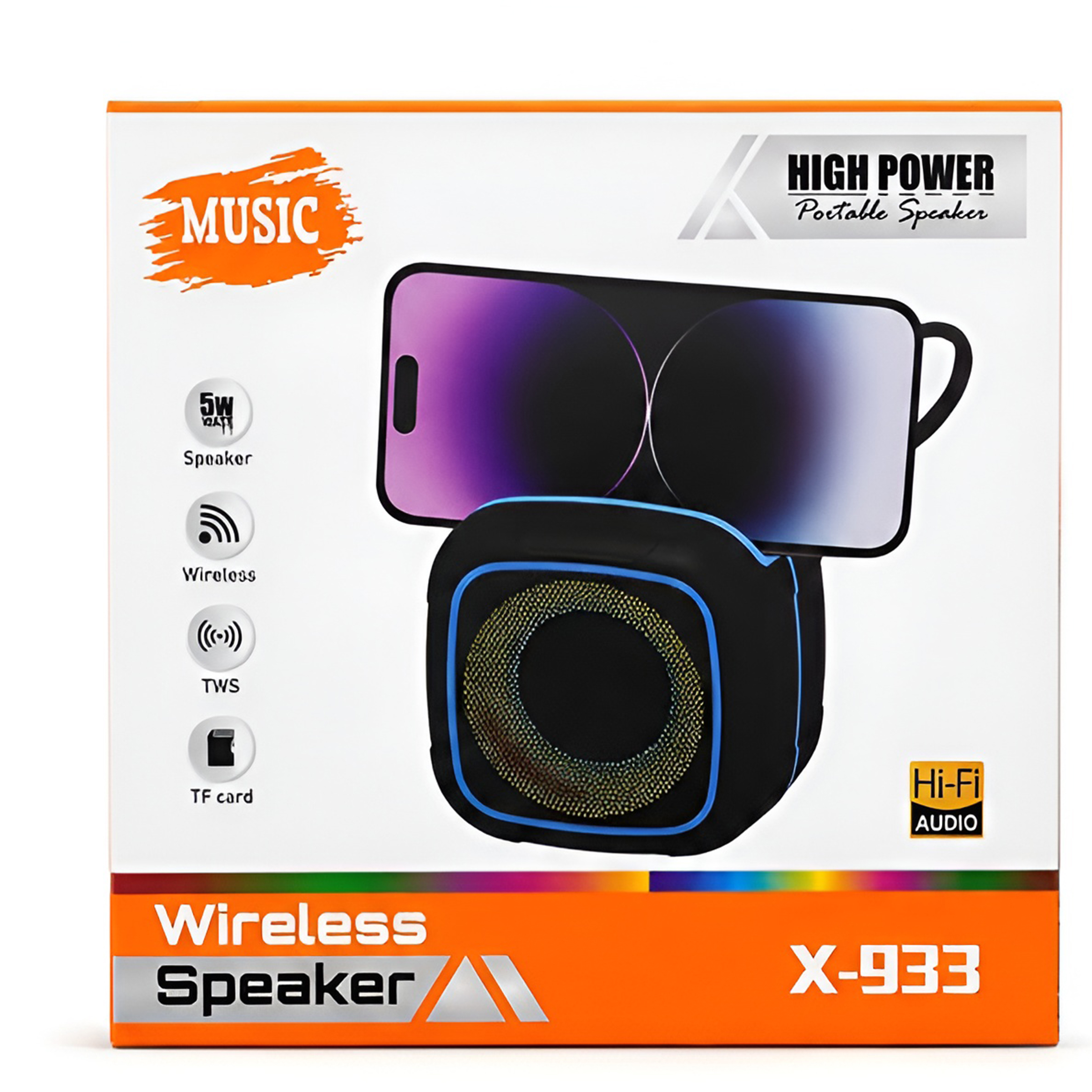 Parlante Portátil Inalámbrico X-933 de 5W - Imagen 4